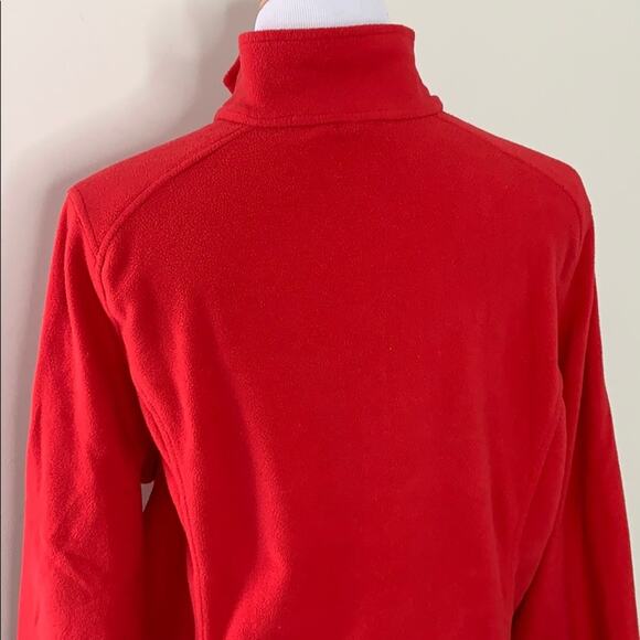 Lands End Red Polartec Fleece Pullover Jacket Kids Size XL 18 - Picture 6 of 9